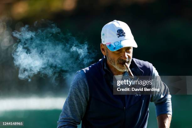 Rocco Mediate of the United States looks on from the first green during the second round of the Dominion Energy Charity Classic at The Country Club...