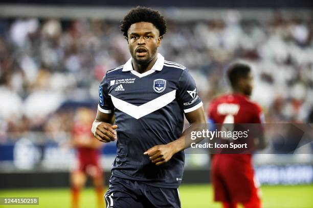 Josh MAJA during the Ligue 2 BKT match between Bordeaux and Annecy at Stade Matmut Atlantique on October 22, 2022 in Bordeaux, France. - Photo by...