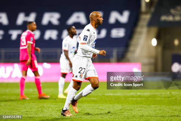 Jordan ADEOTI during the Ligue 2 BKT match between Paris FC and Laval at Stade Charlety on October 22, 2022 in Paris, France. - Photo by Icon sport