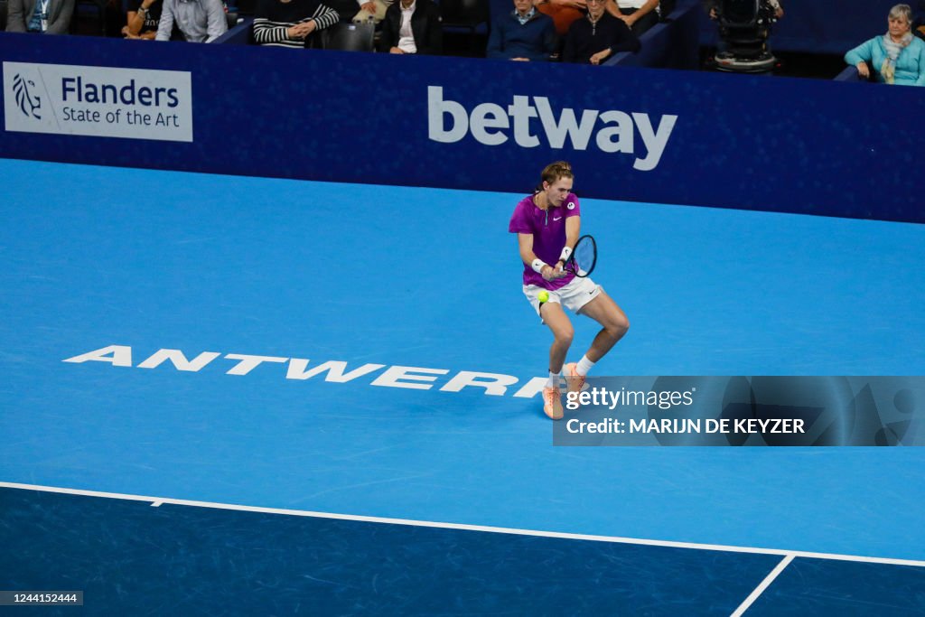 ANTWERP TENNIS EUROPEAN OPEN SEMI FINALS THIEM VS KORDA