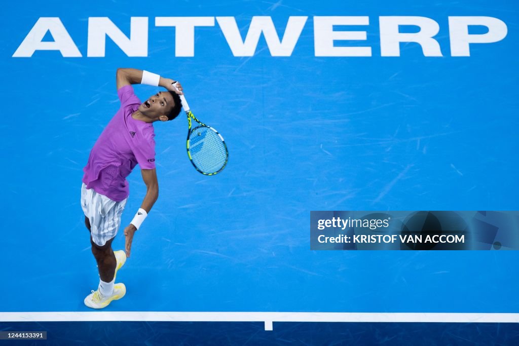 ANTWERP TENNIS EUROPEAN OPEN SEMI FINALS GASQUET VS AUGER-ALIASS