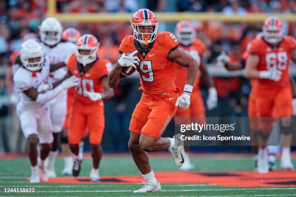 Oklahoma State Cowboys wide receiver Bryson Green runs the ball against the Texas Longhorns during the second half on October 22nd, 2022 at Boone...