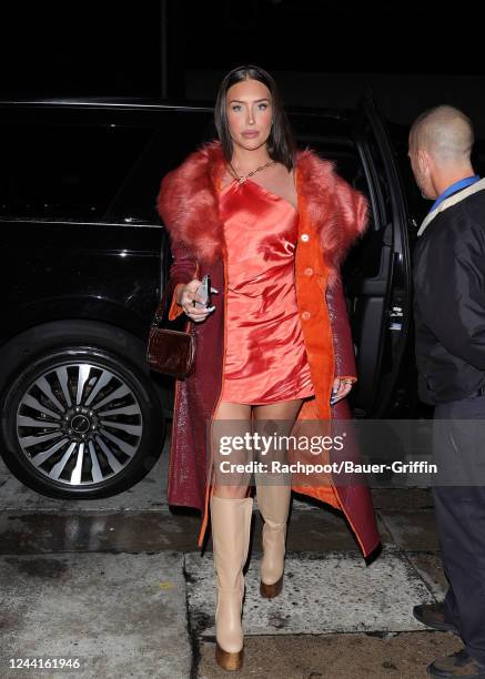 Stassie Karanikolaou is seen on October 22, 2022 in Los Angeles, California.