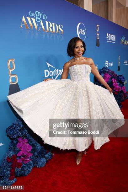 Actress KJ Smith at The Grio Awards 2022 held at The Beverly Hilton on October 22, 2022 in Beverly Hills California.