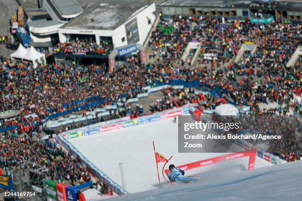 Zan Kranjec of Team Slovenia in action during the Audi FIS Alpine Ski World Cup Men's Giant Slalom on October 23, 2022 in Soelden, Austria.