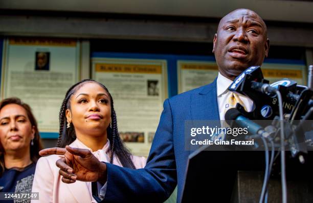 Attorney Ben Crump announces his intent to file a federal civil rights lawsuit on behalf of Blake Anderson after Anderson was violently arrested and...