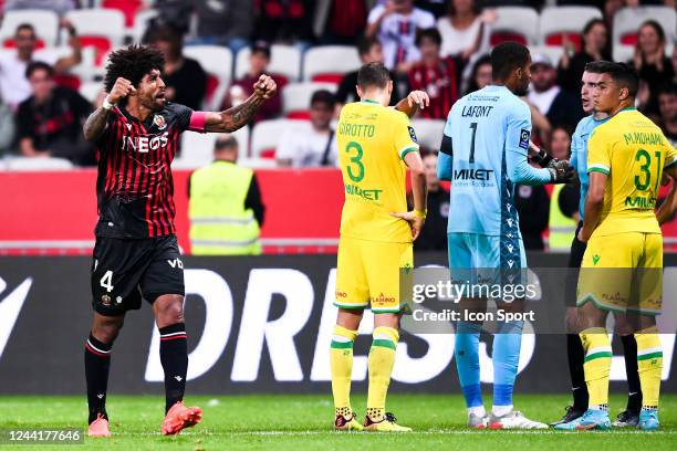 During the Ligue 1 Uber Eats match between Nice and Nantes at Allianz Riviera on October 23, 2022 in Nice, France. - Photo by Icon sport