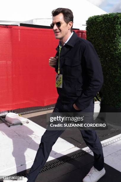 Film director Joseph Kosinski arrives for the Formula One United States Grand Prix, at the Circuit of the Americas in Austin, Texas, on October 23,...