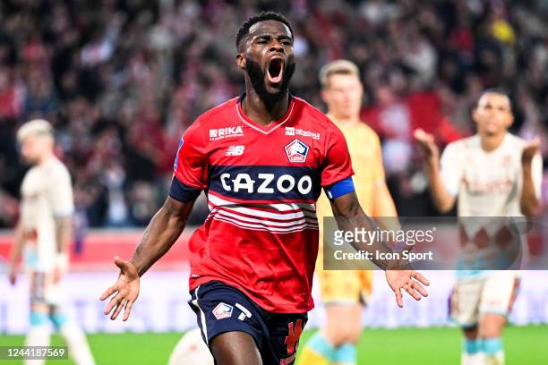 Jonathan BAMBA during the Ligue 1 Uber Eats match between Lille and Monaco at Stade Pierre Mauroy on October 23, 2022 in Lille, France. - Photo by...