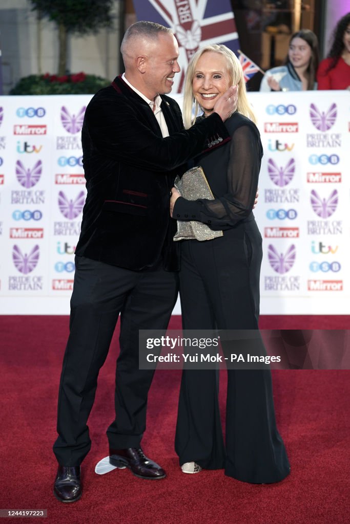 Rob Rinder and Angela Cohen arrive for the Pride of Britain Awards ...