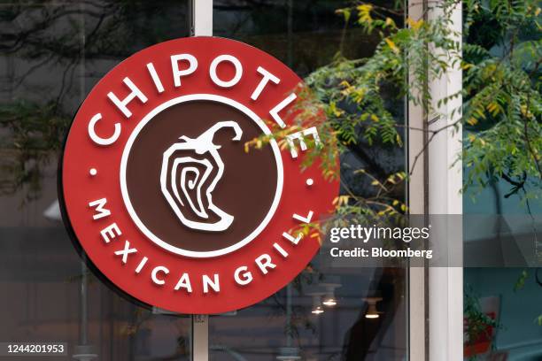 Chipotle restaurant in New York, US, on Monday, Oct. 24, 2022. Chipotle Mexican Grill Inc. Is scheduled to release earnings figures on October 25....