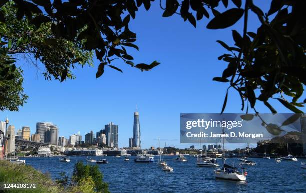 The Crown Sydney tower continues to be built at Barangaroo on June 03, 2020 in Sydney, Australia. Sydney's latest entertainment complex housing a six...
