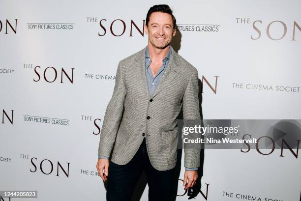 Hugh Jackman at a special screening of "The Son" held at Crosby Street Hotel on October 24, 2022 in New York City.