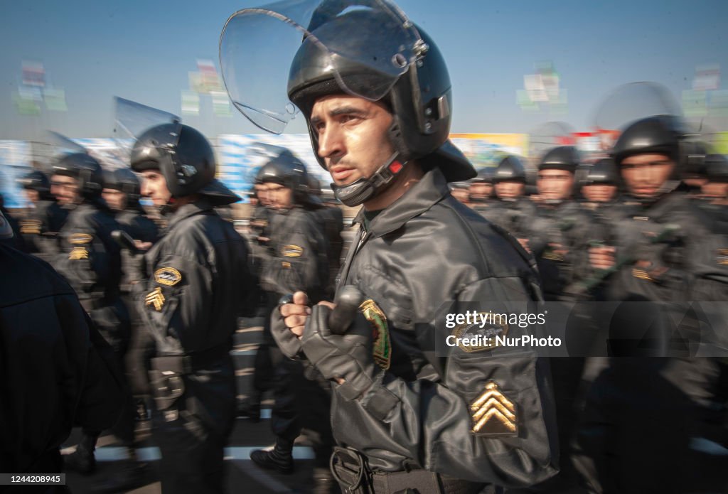 Iran Police Ranks In this November 13, 2008 file photo, A member of the Iranian police ...