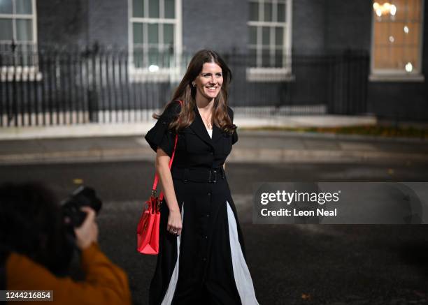 Secretary of State for Culture, Media and Sport, Michelle Donelan MP leaves Number 10 in Downing Street as new Prime Minister Rishi Sunak begins...