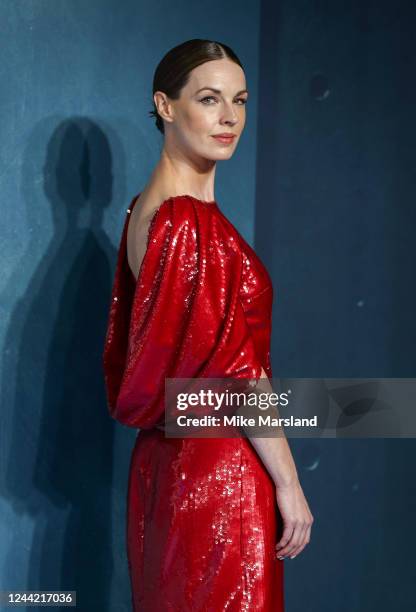 Jessica Raine arrives at the global premiere of "The Devil's Hour" at Curzon Bloomsbury on October 25, 2022 in London, England.