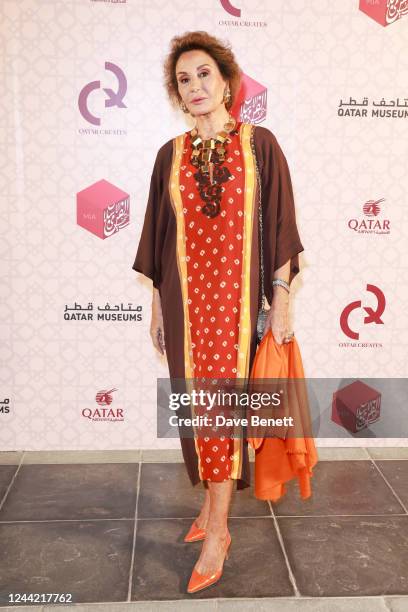 Nati Abascal attends the opening of new exhibition "Baghdad: Eye's Delight" during Qatar Creates 2022 at The Museum Of Islamic Art on October 25,...