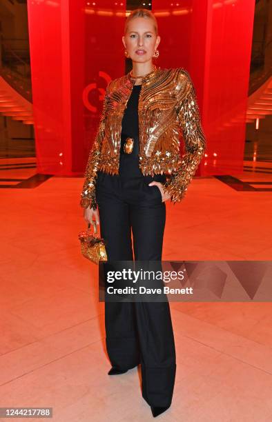 Karolina Kurkova attends a VIP dinner celebrating the opening of new exhibition "Baghdad: Eye's Delight" during Qatar Creates 2022 at The Museum Of...