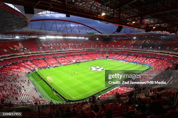 General view of the Estádio da Luz during the UEFA Champions League group H match between SL Benfica and Juventus at Estadio do Sport Lisboa e...