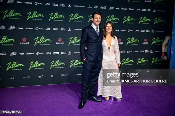 Director Robin Pront and actress Charlotte Timmers pictured during the premiere of 'Zillion', a film on the legendary nightclub of the same name, at...