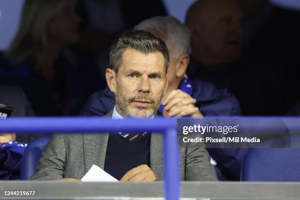 Former footballer Zvonimir Boban looks on during the UEFA Champions League group E match between Dinamo Zagreb and AC Milan at Stadion Maksimir on...