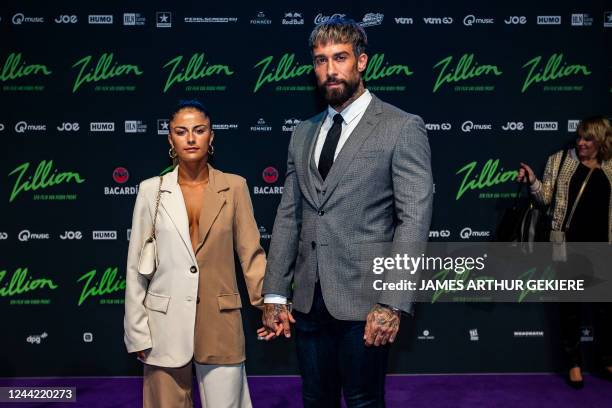 Sanne Pelgrims and Fabrizio Tzinaridis pictured during the premiere of 'Zillion', a film on the legendary nightclub of the same name, at the...