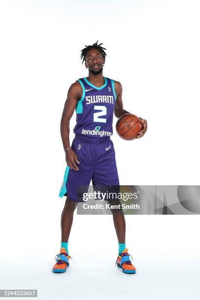 Kobi Simmons of the Greensboro Swarm poses for a portrait during G League media day on October 24, 2022 at Greensboro Coliseum in Greensboro, North...