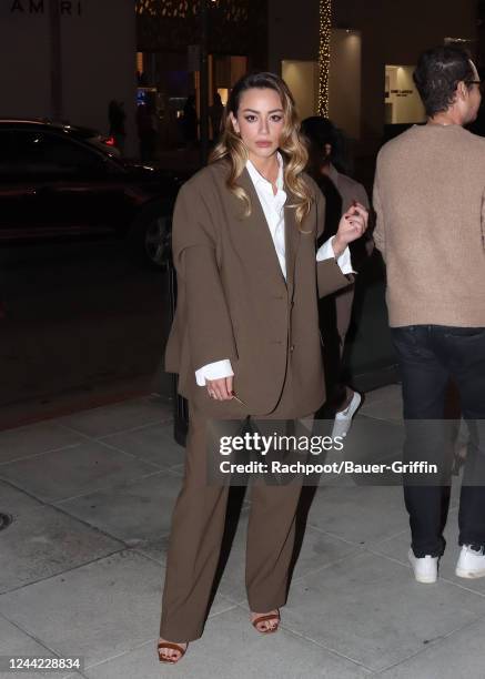 Chloe Bennet is seen on October 25, 2022 in Los Angeles, California.