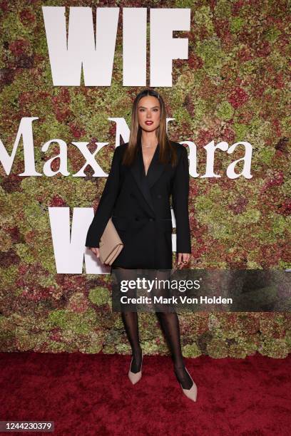 Alessandra Ambrosio at Max Mara in Partnership With W Magazine 2022 WIF Max Mara Face of the Future Award® celebration held at Ardor at The West...