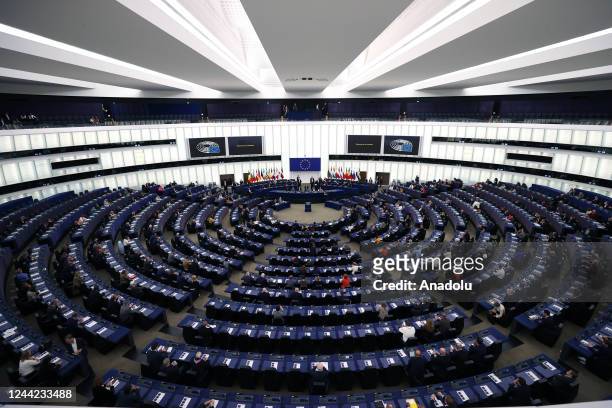 View from the European Parliament as criticisms are occurred about the European Parliament's decision to convene its monthly plenary meetings in...