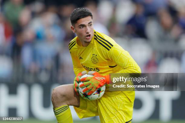 Sten Kremers of Ajax U19 during the match between Ajax U19 v Liverpool U19 at the De Toekomst on October 26, 2022 in Amsterdam Netherlands