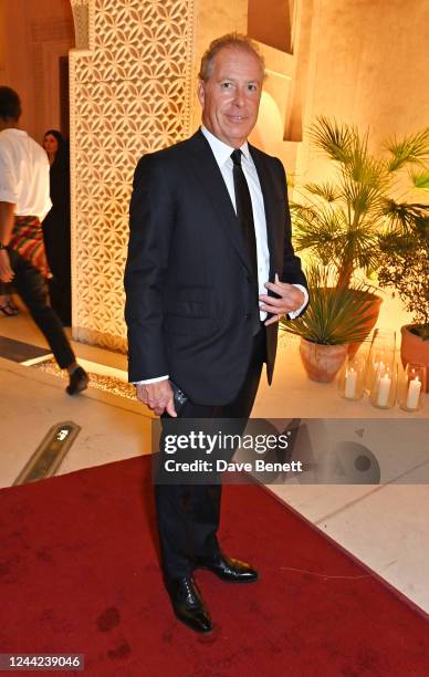 David Armstrong-Jones, 2nd Earl of Snowdon, attends the Fashion Trust Arabia Prize 2022 Awards Ceremony at The National Museum of Qatar on October...