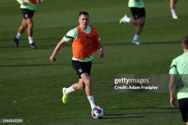 Jed Wallace of West Bromwich Albion during West Bromwich Albion training session with new manager New Manager Carlos Corberan at West Bromwich Albion...