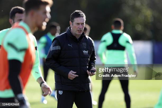 Tony Strudwick, Director of Medical during West Bromwich Albion training session with new manager New Manager Carlos Corberan at West Bromwich Albion...