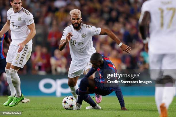 Eric Maxim Choupo Moting of Bayern Munchen, Ousmane Dembele of FC Barcelona during the UEFA Champions League match between FC Barcelona v Bayern...