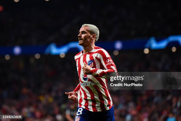 Antoine Griezmann during UEFA Champions League match between Atletico de Madrid and Bayer 04 Leverkusen at Civitas Metropolitano on October 26, 2022...