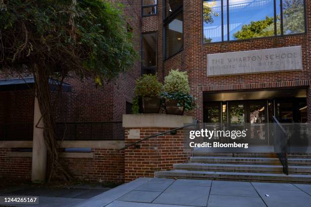 The Wharton School of the University of Pennsylvania in Philadelphia, Pennsylvania, US, on Wednesday, Sept. 28, 2022. Gender parity in graduate...