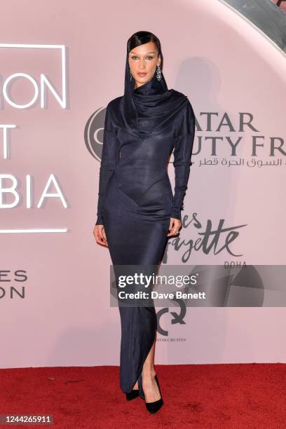 Bella Hadid attends the Fashion Trust Arabia Prize 2022 Awards Ceremony at The National Museum of Qatar on October 26, 2022 in Doha, Qatar.