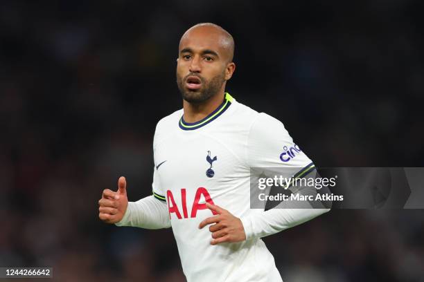 Lucas Moura of Tottenham Hotspur during the UEFA Champions League group D match between Tottenham Hotspur and Sporting CP at Tottenham Hotspur...