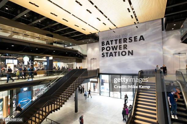 Battersea Power Station opens to the public following completion of it's redevelopment on 14th October 2022 in London, United Kingdom. Battersea...