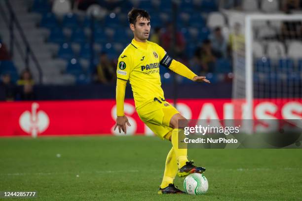 Villarreal's Manu Trigueros during UEFA Conference League between Villarreal CF and Hapoel Beer Sheva at Ciutat de Valencia Stadium on October 27,...