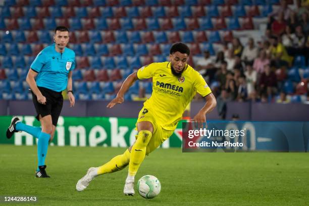 Villarreal's Arnaut Danjuma during UEFA Conference League between Villarreal CF and Hapoel Beer Sheva at Ciutat de Valencia Stadium on October 27,...