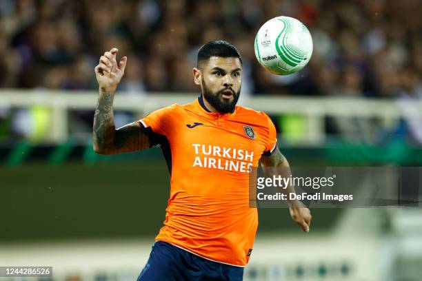 Lucas Lima of Istanbul Basaksehir controls the ball during the UEFA Europa Conference League group A match between ACF Fiorentina and Istanbul...