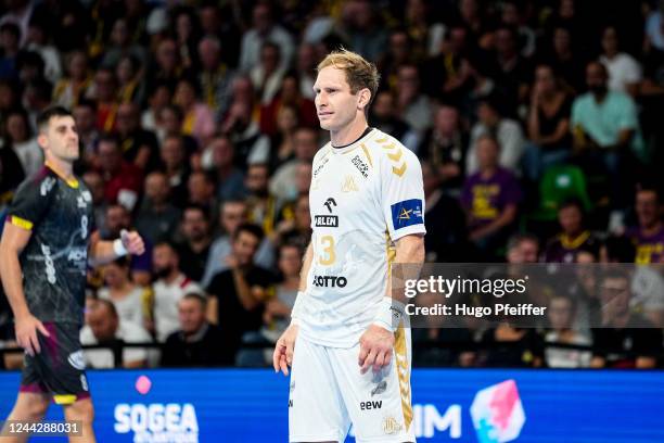 Steffen WEINHOLD of THW Kiel during the EHF Champions League match between Nantes and Kiel on October 27, 2022 in Nantes, France.