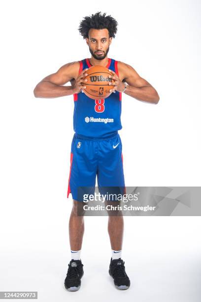 Braxton Key of the Motor City Cruise poses for a portrait during G League Media Day on October 25, 2022 in Detroit, Michigan. NOTE TO USER: User...