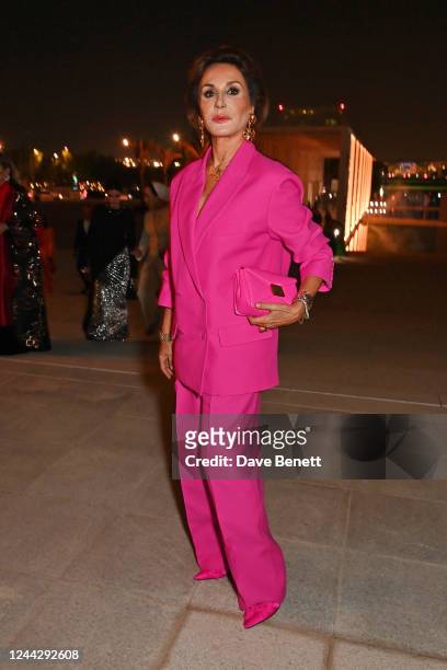 Nati Abascal attends as Naomi Campbell, partnered with Qatar Creates, host a couture fashion and art charity show as part of the EMERGE global...