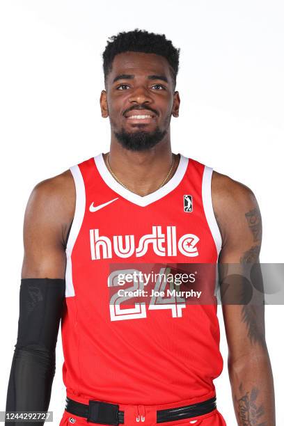 Onu of the Memphis Hustle poses for a head shot during G League Media Day on October 27, 2022 at FedExForum in Memphis, Tennessee. NOTE TO USER: User...