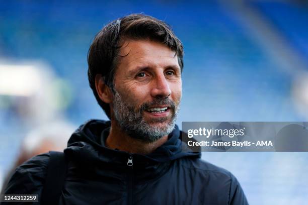 Danny Cowley the head coach / manager of Portsmouth during the Sky Bet League One between Portsmouth and Shrewsbury Town at Fratton Park on October...