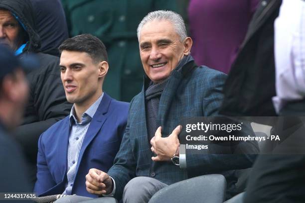 Brazil manager Adenor Leonardo Bacchi, commonly known as Tite, in the stands before the Premier League match at St. James' Park, Newcastle. Picture...