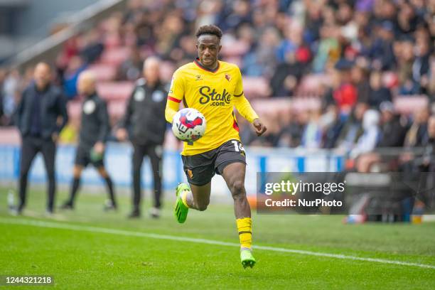 Hassane Kamara of Watford during the Sky Bet Championship match between Wigan Athletic and Watford at the DW Stadium, Wigan on Saturday 29th October...